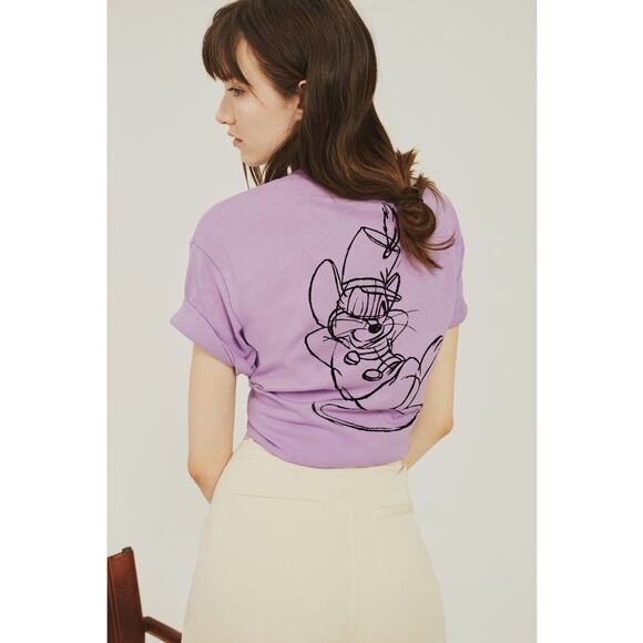 Zara Disney RARE Dumbo Timothy Q. Mouse Cotton T-Shirt Purple Size S - Picture 2 of 15